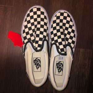 Women’s checkered vans